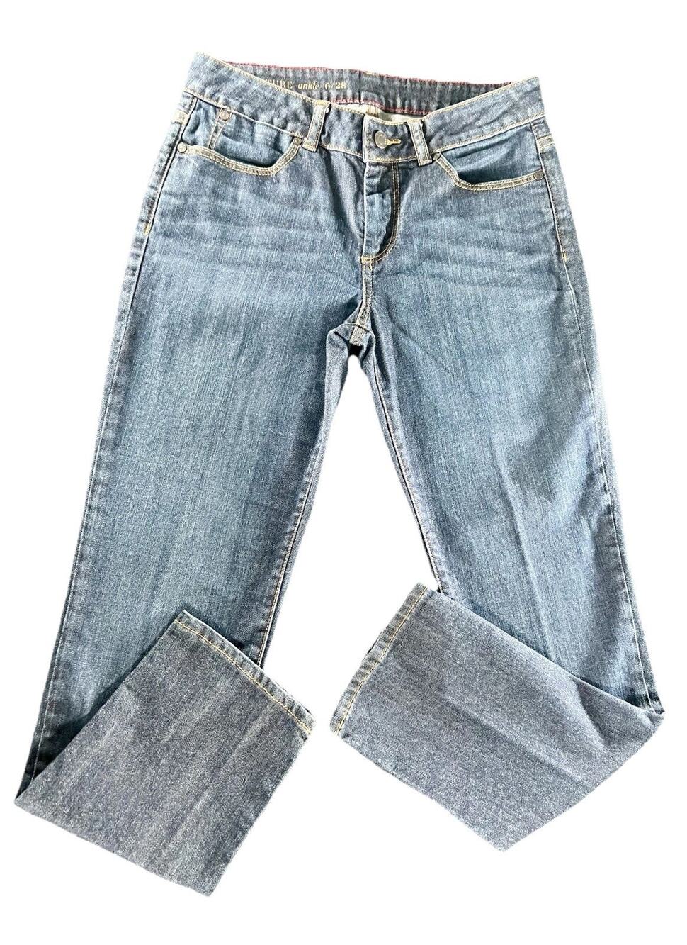 Y2K Signature by Levi Strauss Signature Ankle Jeans Sz 6/28 Streetwear Skater